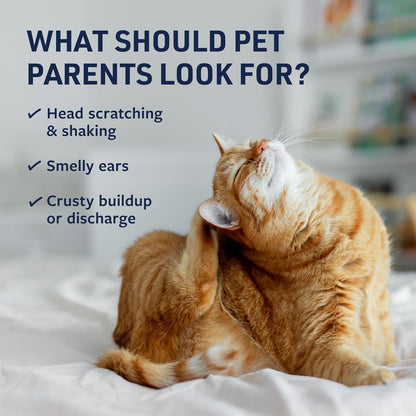 Veterinary Formula Clinical Care Ear Therapy, 4 oz. – Cat and Dog Ear Cleaner to Help Soothe Itchiness and Cleans The Ear Canal from Debris and Buildup That May Cause Infection