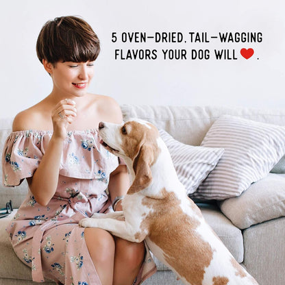 Farmland Traditions Dogs Love Jerky Dog Treats, Premium Dog Jerky Variety Pack with Chicken, Beef & Turkey, 3 Pound Bag