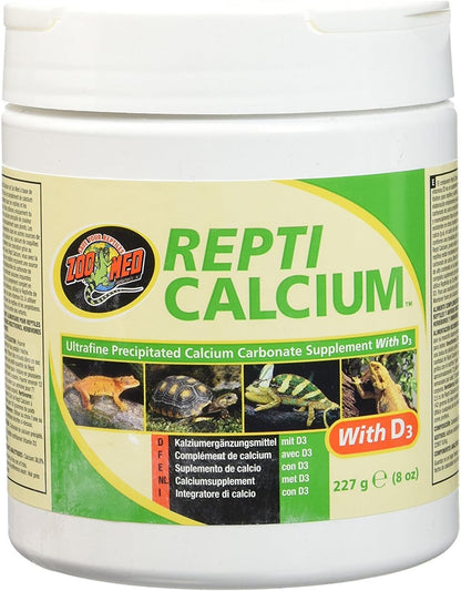 Zoo Med Reptile Calcium with Vitamin D3, 8-Ounce