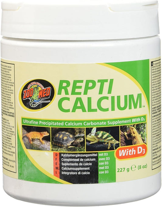 Zoo Med Reptile Calcium with Vitamin D3, 8-Ounce