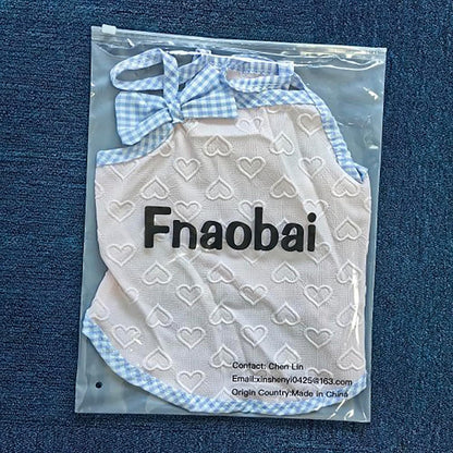 Dog Summer Clothes Puppy Heart Vest Shirt Breathable Pet Sleeveless Tank Top for Small Medium Dog Cat (Yellow, X-Large)