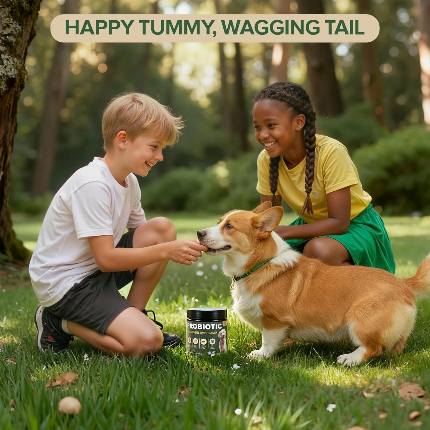 Probiotics for Dogs - Dog Probiotics for Yeast, Itchy Skin and Itchy Ears, Digestive Health, Diarrhea Relief, Gut & Immune Support - with 7 Enzymes, 3 Prebiotics & Omega-3 (Duck 30ct)