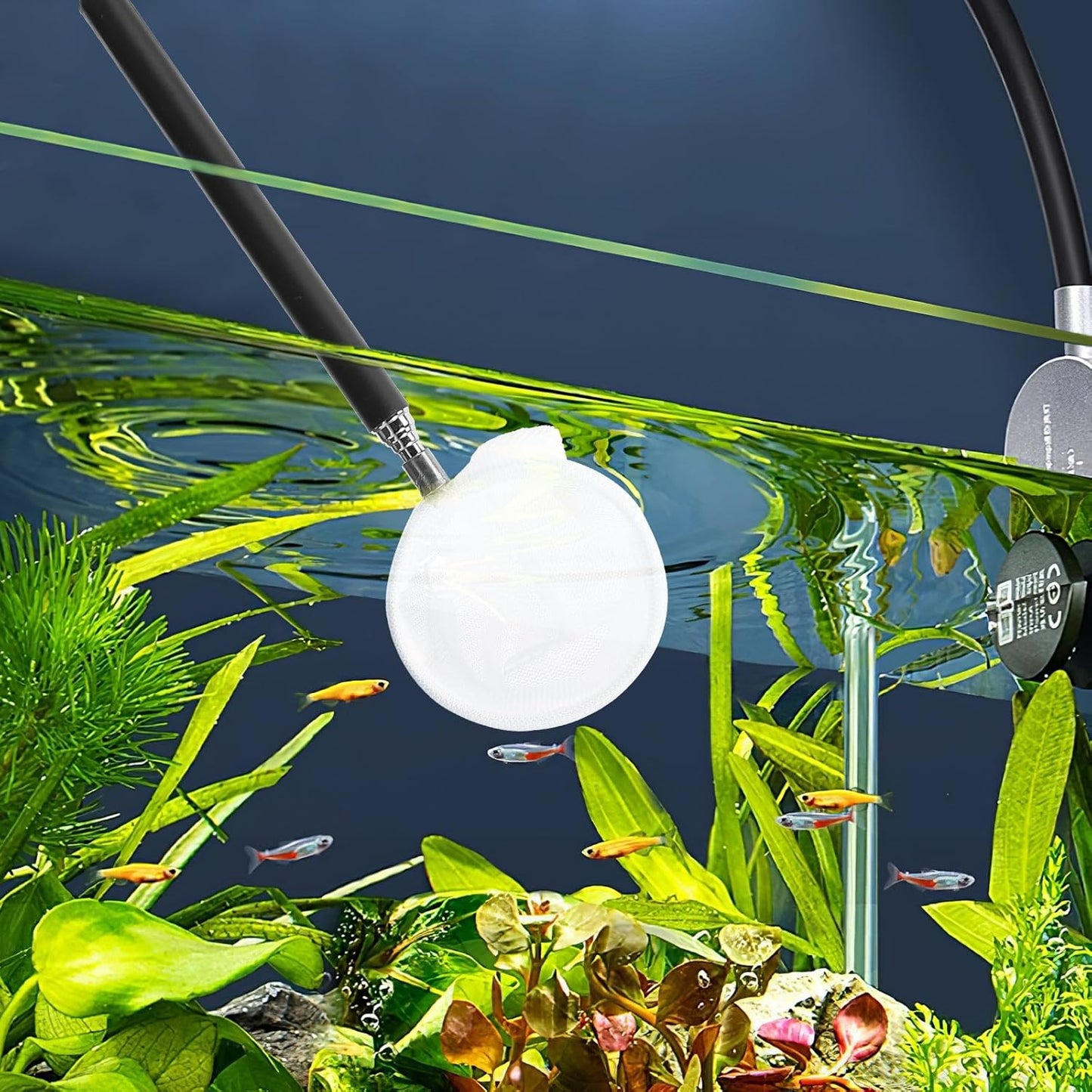 Small Shrimp Net Aquarium Skimming Net Fine Mesh Fish Tank Pond Aquatic Pets Shrimp Breeding