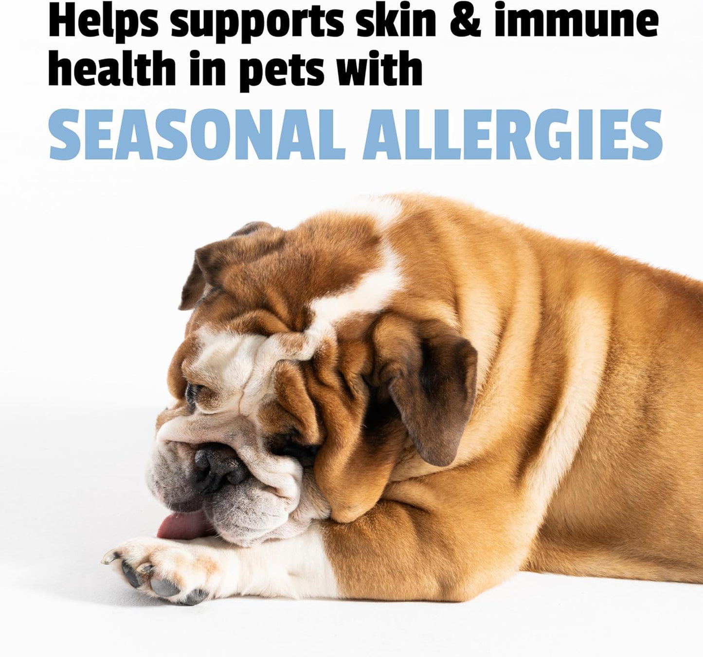 Pet Naturals Allergy Plus Calming Supplement for Dogs, Soft Chew, Duck Flavor, 60 Ct.