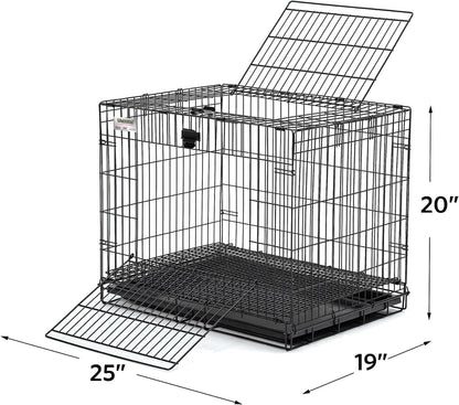 MidWest Homes for Pets Small Wabbitat Rabbit Cage, Grid Mesh Floor, Removable Tray, Top & Front Door Access, Rust Resistant Finish, No Tools Required