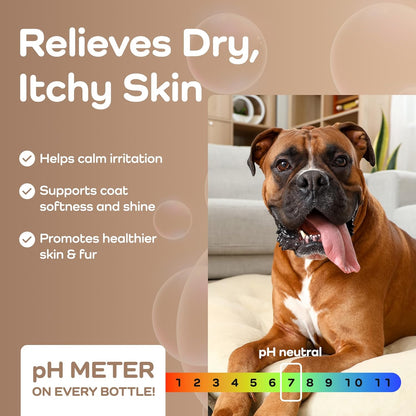 9-in-1 Oatmeal Deshedding Dog Conditioner, Moisturizing Conditioner for Dogs with Oatmeal, Aloe Vera, Chamomile, Argan Oil, for All Breeds & Puppies, Hypoallergenic Dog Conditioner, 475mL