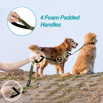 PetBonus No Tangle Double Dog Leash and Dog Seat Belt for Car
