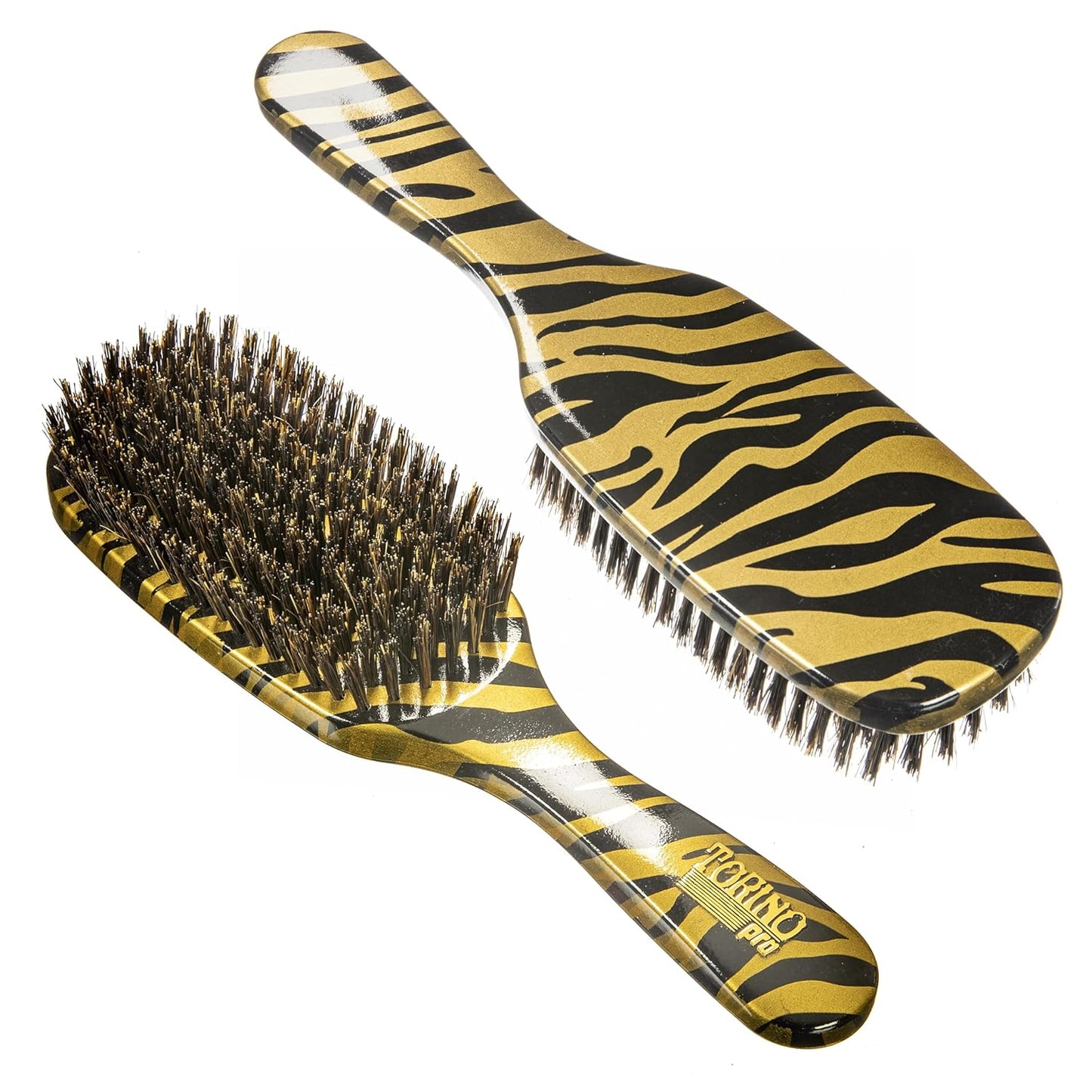 Torino Pro Wave Brush #262-7 Row Medium bristles Shower brush -100% Pure Boar Bristles - Great Workhorse for laying down your 360 Waves
