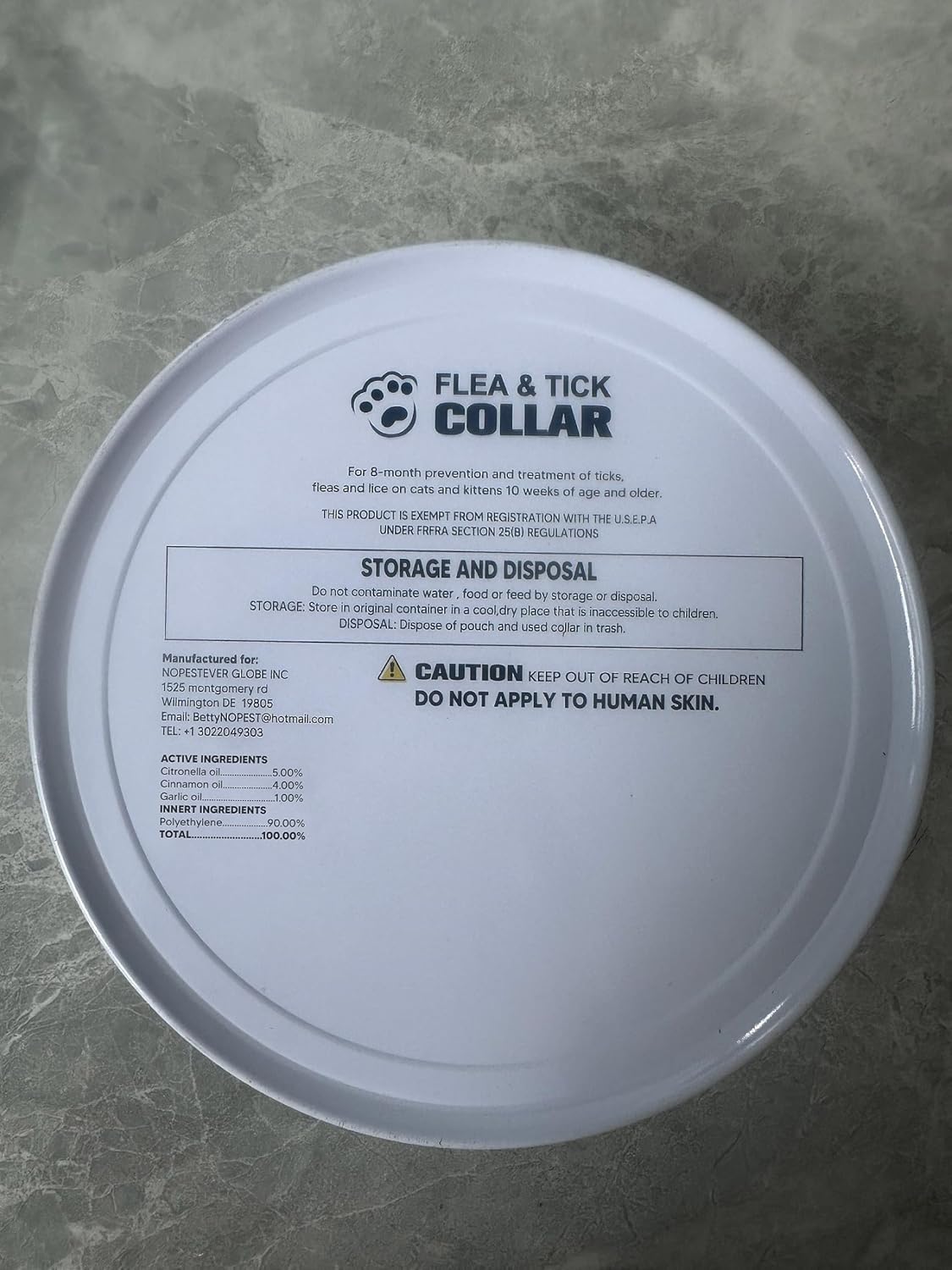 Flea Collar for Cats, Cat Flea and Tick Collars, Cat Flea Collars, Kitten Tick Collar, Adjustable 8 Months Protection (Pack of 2)