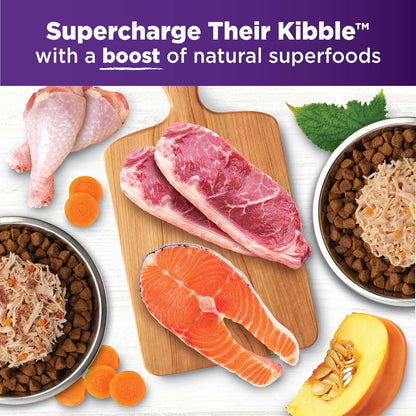 Wellness Bowl Boosters Simply Shreds Wet Dog Food Topper for Small, Medium, & Large Breeds, Grain Free, Natural, Chicken Variety Pack, 2.8 Ounce Pouch (Pack of 12)