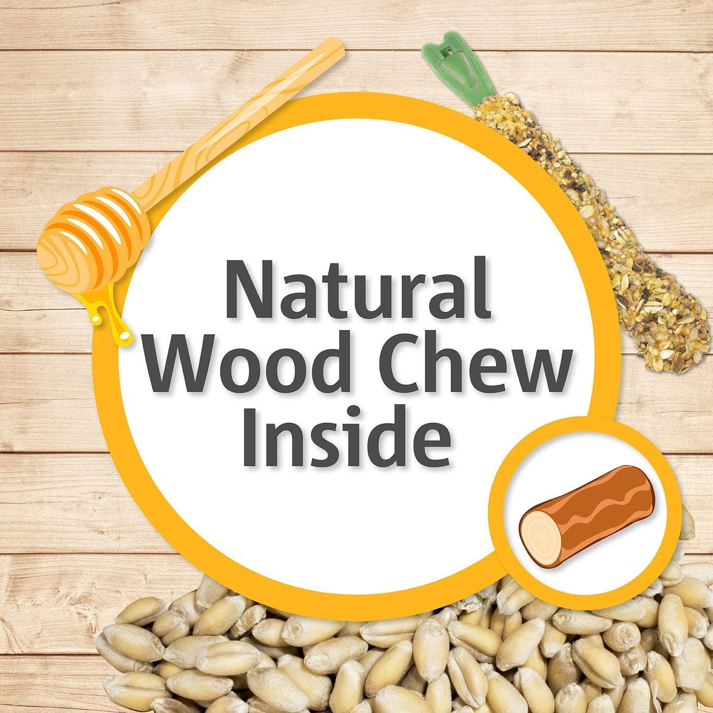 Vitakraft Banana Sticks Parakeet Treat - 2 Pack [Set of 3]