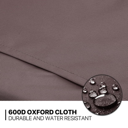 MoNiBloom Foldable Dog Strollers for Small Dogs with Weather Cover, 3 Wheels Pet Strolling Cart for Dogs and Cats with Storage Basket and Cup Holder, Breathable and Visible Mesh for All-Season, Coffee