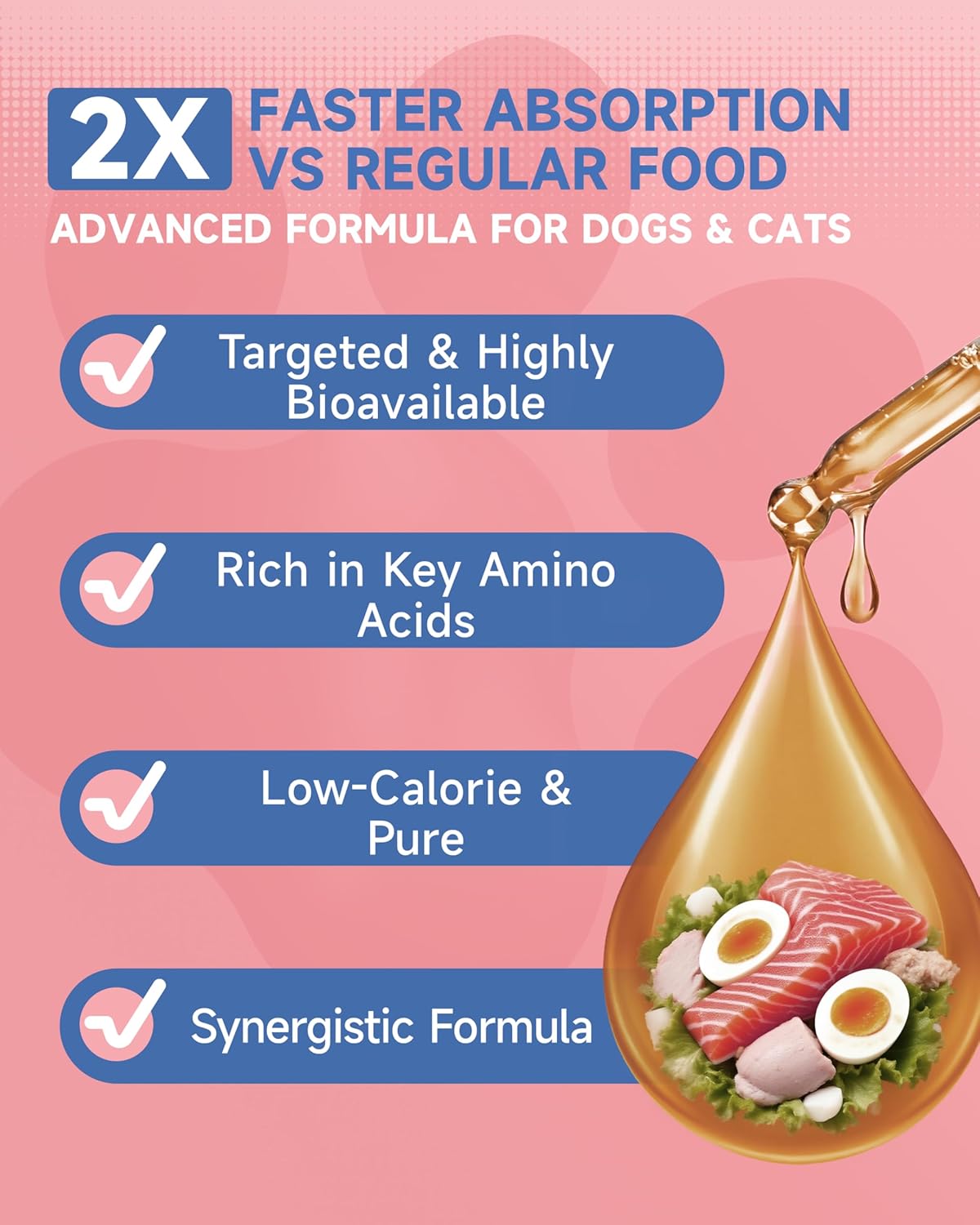 Dog Mushroom Drops + Dog Collagen Drops | Organic Mushroom Supplement & Liquid Collagen for Cats | Supports Joint, Immune, Skin & Coat Health | Roast Chicken Flavor | for All Ages