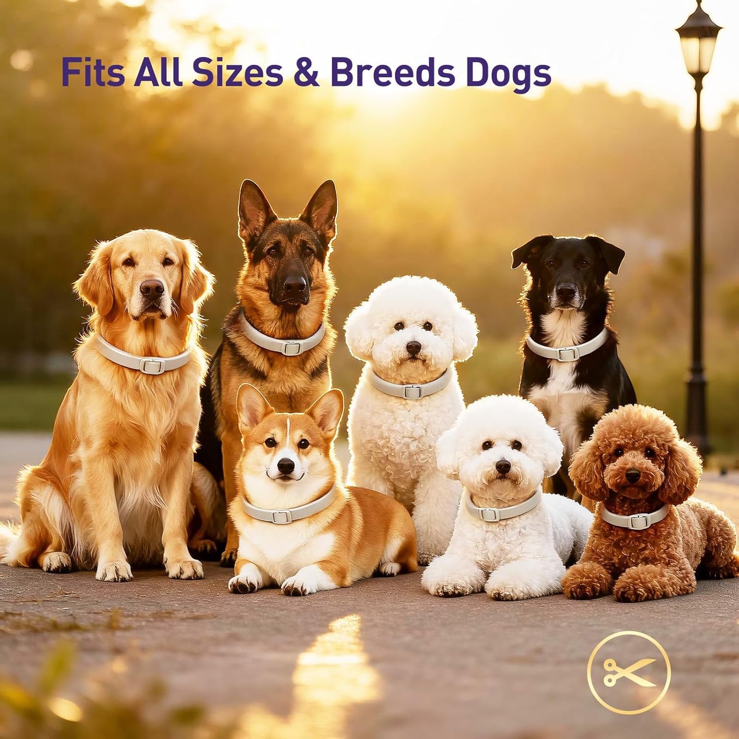 Flea and Tick Collar for Dogs 4 Packs,Dog Collars with Natural Essential Oils,Waterproof, Adjustable for Small Medium Large Dogs,Safe for Puppies