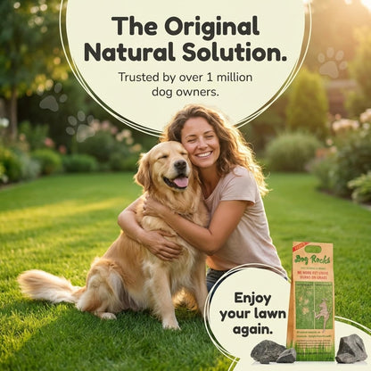 Dog Rocks for Urine Burning Grass - 200g Natural Pet Rock to Help Maintain Green Lawn - Grass Savers for Dog Urine - 2 Month Supply for Use in Water Bowls or Yard