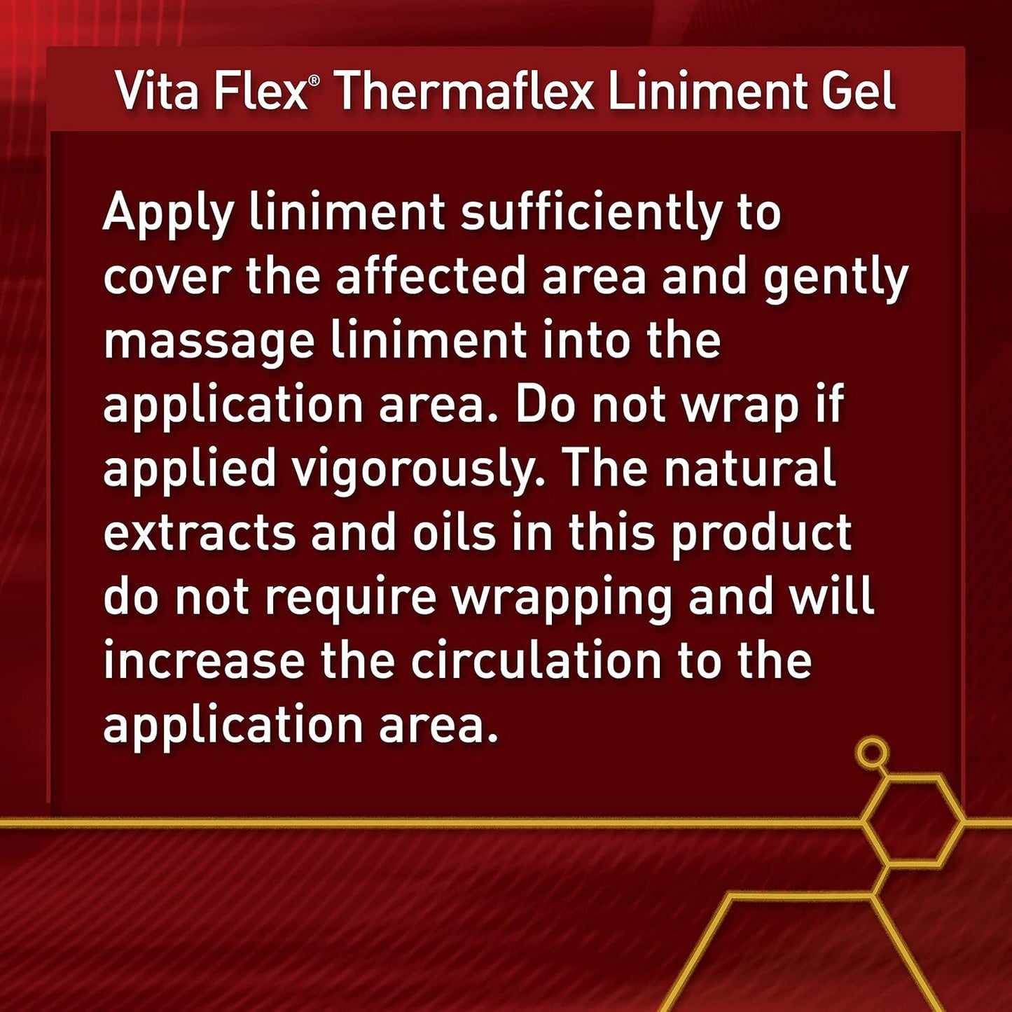 Vita Flex Thermaflex Liniment Gel for Sore Muscles and Joint Relief in Horses 12 Fluid Ounces