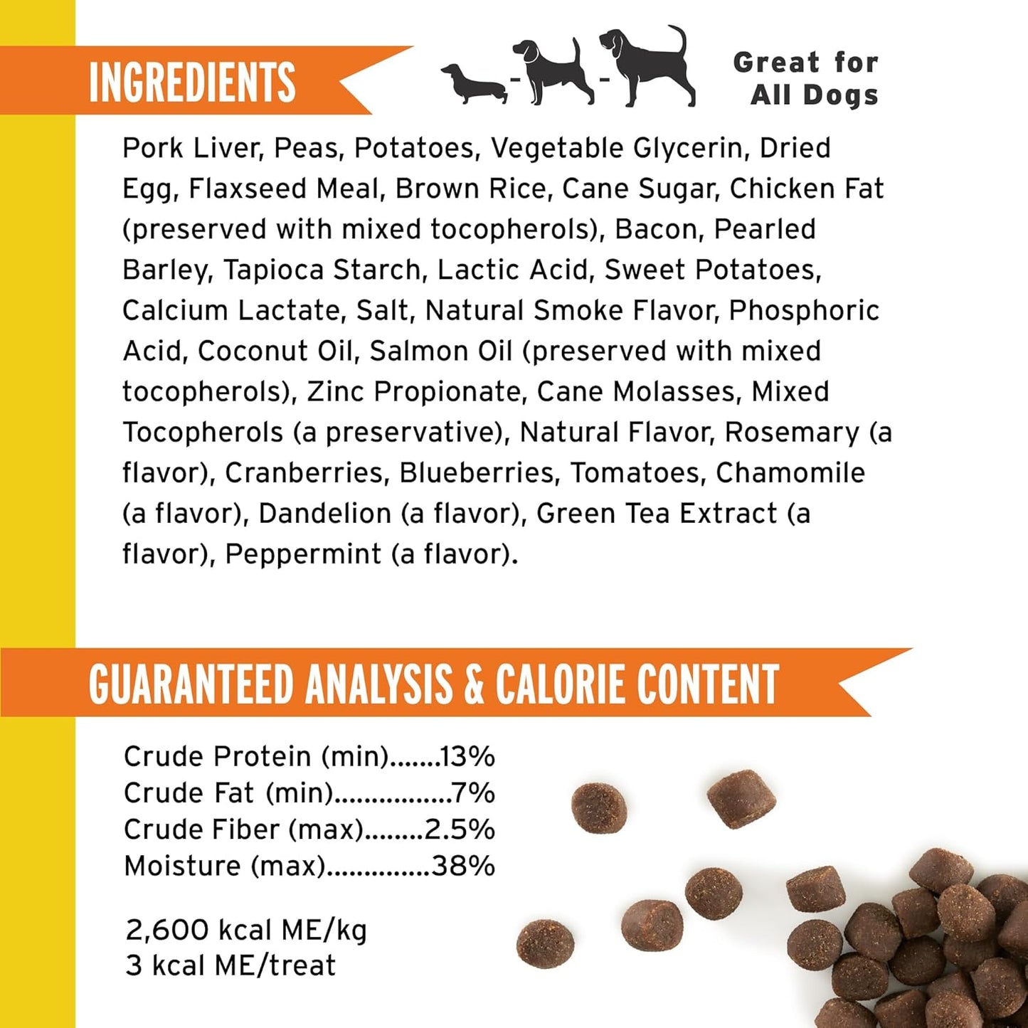 Pet Botanics Training Rewards Treats for Dogs, Made with Real Pork Liver, Focuses, Motivates, Rewards, Speeds Up Learning Curve, No BHA, BHT, Ethoxyquin, Bacon, 20 oz (1 pack)