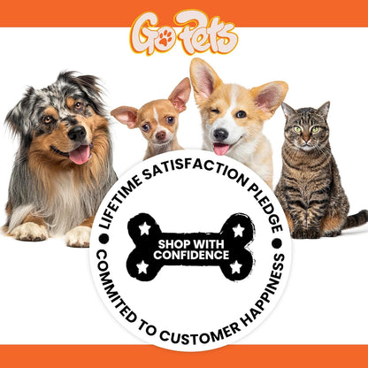 GoPets Dematting Comb for Dogs, Pet Grooming Rake, Double-Sided Dog Brush for Shedding, Deshedding Brush for Cats, Undercoat Mat Dematting Tool for Long Haired Cats, Cat Comb for Grooming Matting Hair