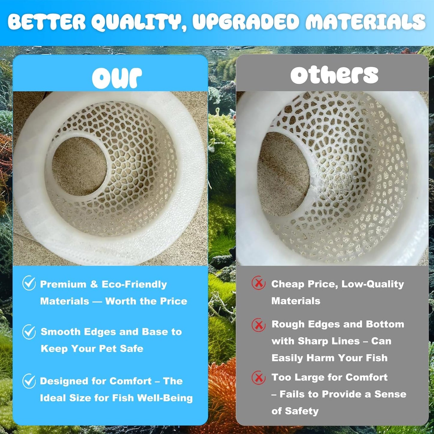 Floating Betta Hide & Shrimp Cave – All-in-One Aquarium Hammock, Feeder, and Safe Resting Spot for Stress-Free Fish Tanks