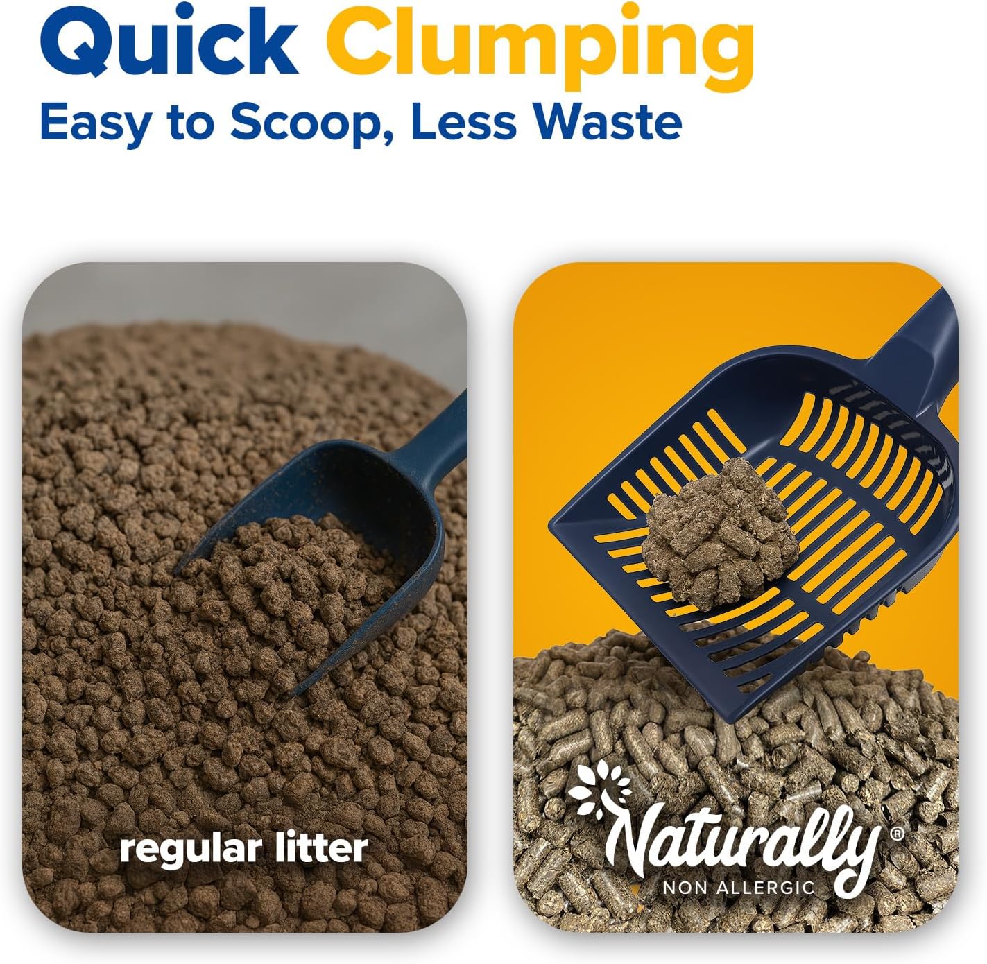 Cat Litter, Quick Clumping, 11 lb, 100% Natural Sunflower Hulls, Sunflower Scent (Pack of 1)