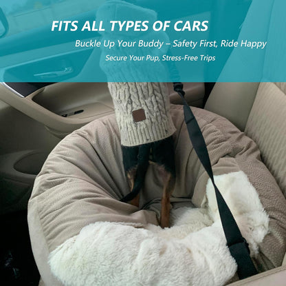 Dog Seat Belt 2Pcs, Retractable Pet Car Harness, Adjustable Dog SeatBelts for Vehicle, Nylon Pet Safety with Elastic Bungee