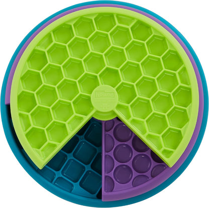 Outward Hound by Nina Ottosson Lickin’ Layers 3-in-1 Interactive Dog Feeder Puzzle, Lick Mat & Slow Feeder Bowl – Mental Stimulation Toy for Medium & Large Dogs, Holds 2 Cups of Wet or Dry Food