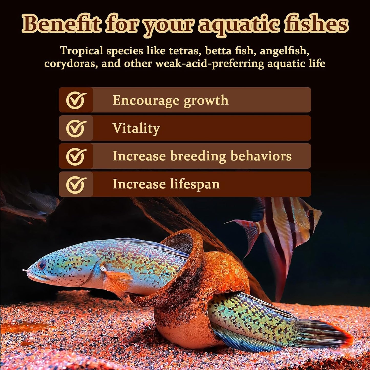 hygger Blackwater Aquarium Conditioner with Natural Olive Leaf Extract, Humic & Tannins, Regulate pH Value Soften Water Create Tropical Biotope Black Water Environment for Freshwater Aquarium (500ML)