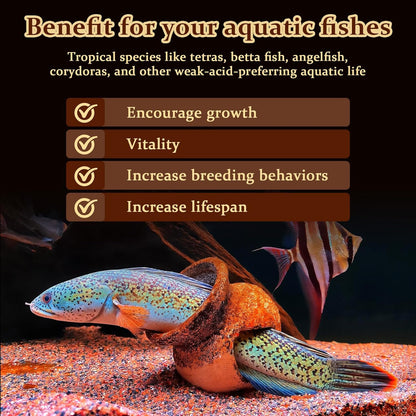 hygger Blackwater Aquarium Conditioner with Natural Olive Leaf Extract, Humic & Tannins, Regulate pH Value Soften Water Create Tropical Biotope Black Water Environment for Freshwater Aquarium (500ML)