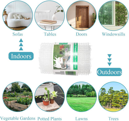 13FT Scat Mat for Cat, Cat Deterrent Mat with Spikes for Indoor & Outdoor Use Humane Cats Repellent Fence to Keep Animal and Dog Away from Furniture Plants Yard Garden