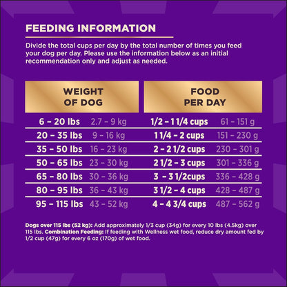 Wellness CORE+ Dry Dog Food with Freeze Dried Pieces, Grain Free, High Protein, Natural, Ocean Whitefish, Herring, & Salmon Recipe, (18-Pound Bag)