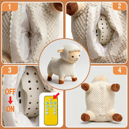 Sheep Interactive Dog Toys, Rechargeable Moving Toy with Motion-Activated Ball & Music Recording Modes for Medium & Large Dogs, Jumping Dog Toy to Keep Them Busy