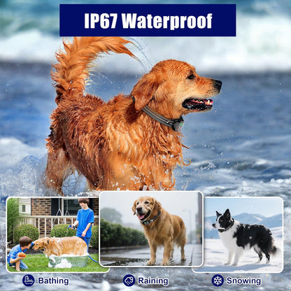 Smart Bark Collar for Large Medium Small Dogs,Rechargeable Anti Barking Device with 5 Correction Modes & 5 Adjustable Sensitivity,Automatic Bark Control,Beep Vibration,Waterproof