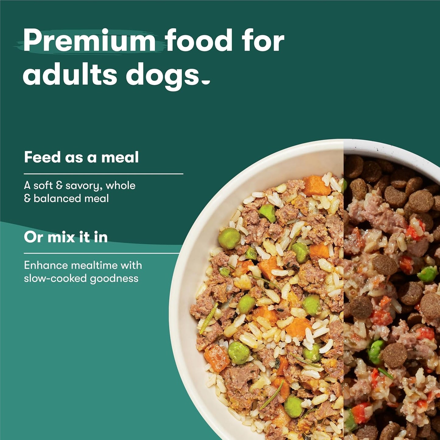 Jinx Chicken Wet Dog Food Topper, Mix with Dry Dog Food, Made with Real Chicken, Bone Broth & Brown Rice, No Fillers, Puppy, Adult, Senior, 9oz, 12 Pack