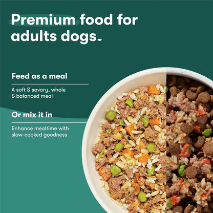 Jinx Chicken Wet Dog Food Topper, Mix with Dry Dog Food, Made with Real Chicken, Bone Broth & Brown Rice, No Fillers, Puppy, Adult, Senior, 9oz, 12 Pack