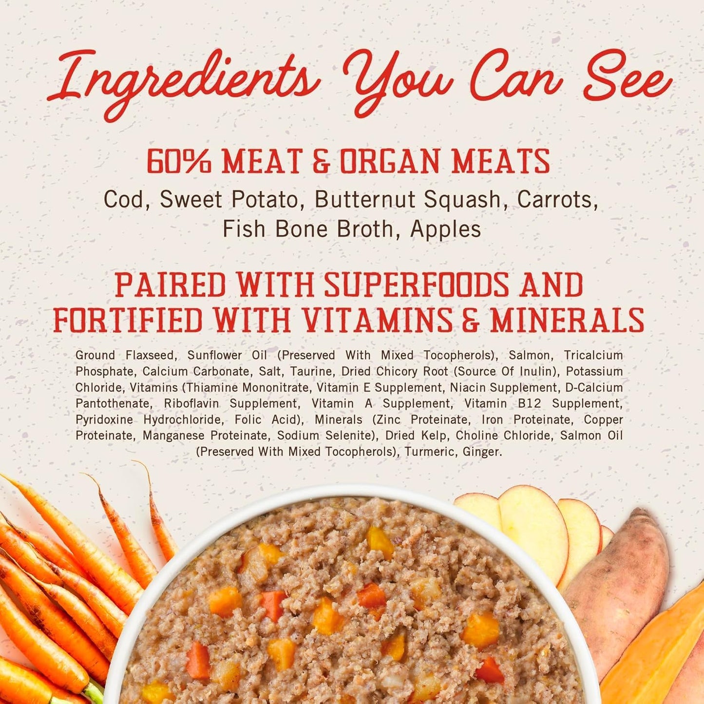 Stella & Chewy's FreshMade Frozen Fresh Grain-Free Savory Sea Dog Food, 16-oz Pouch (Pack of 4)