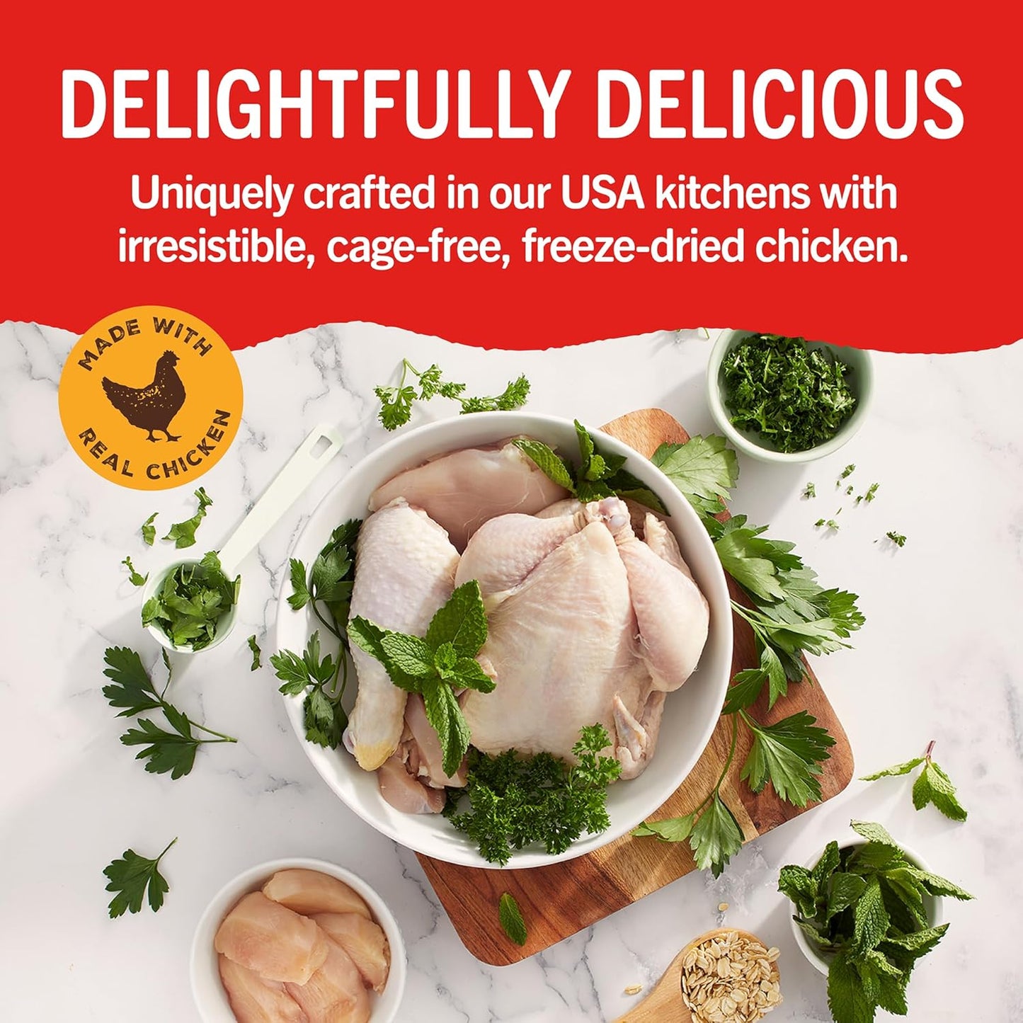 Stella & Chewy's Dental Delights with Freeze-Dried Chicken - Medium Dental Treats for Dogs, 5.5 Ounce Bag