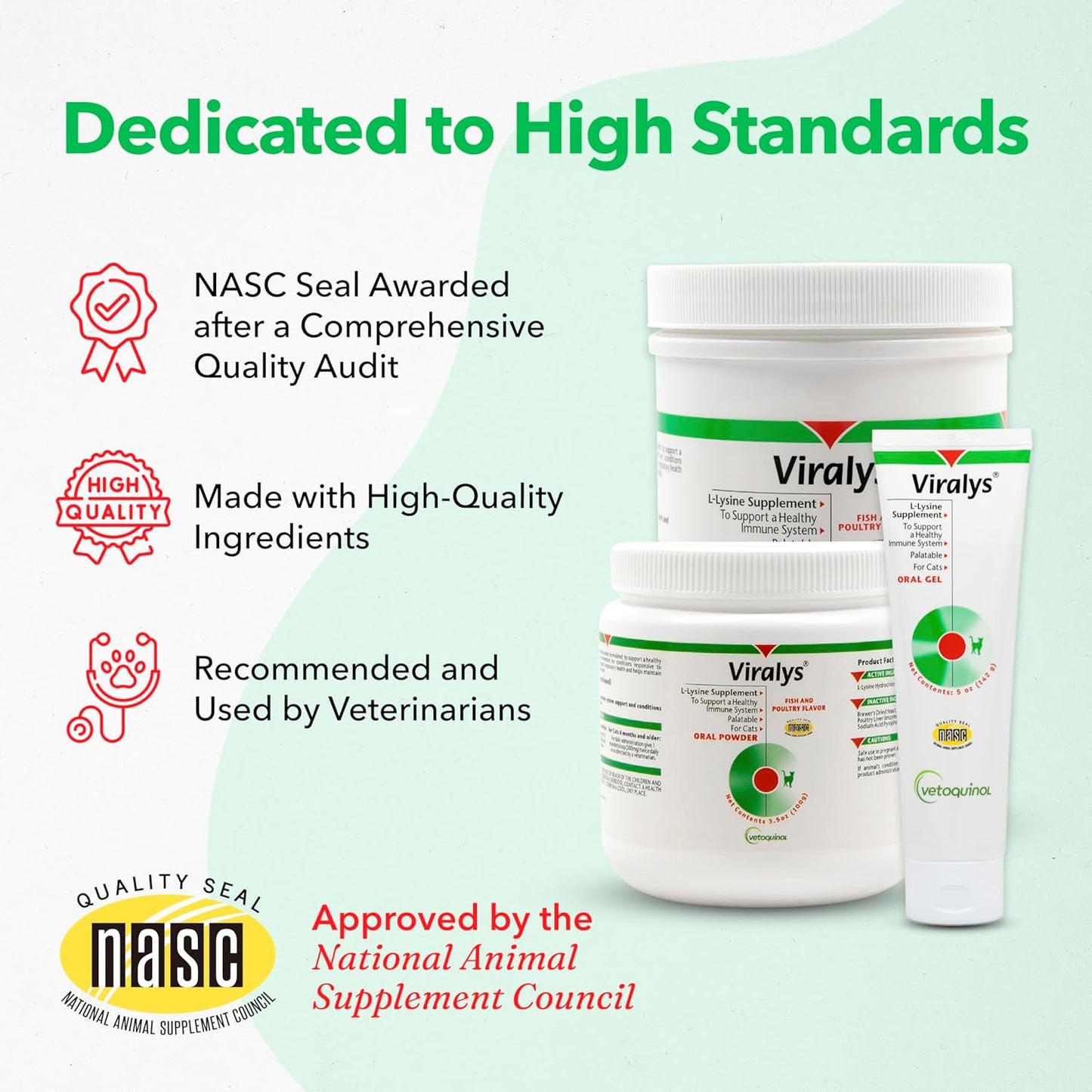 Vetoquinol Viralys Daily L-Lysine Gel for Cats and Kittens, Maple Flavored Lysine Supplement for Cats and Kittens to Support Immune Health, Normal Eye Function and Respiratory Health, 5oz