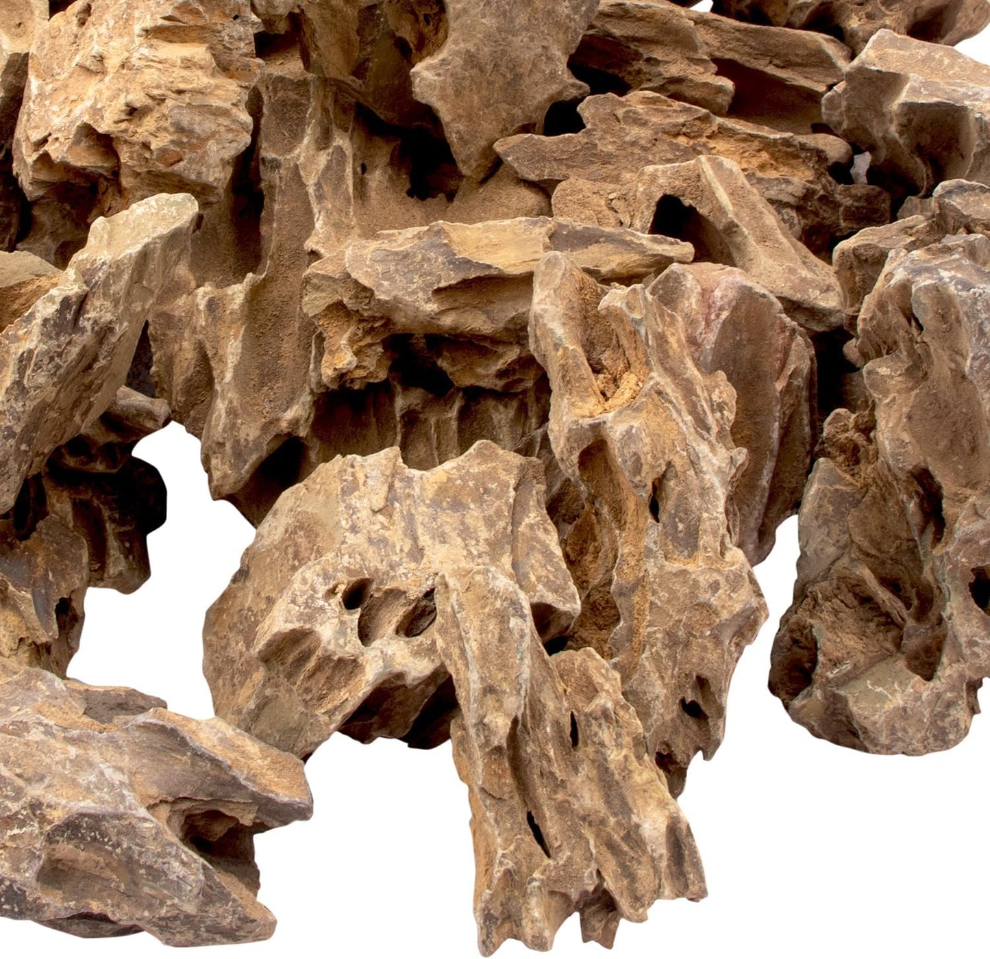 18.1 Pounds Natural Dragon Stones for Aquascaping Terrariums,Aquarium Dragon Ohko Rock (2.1 to 7.2 inch)