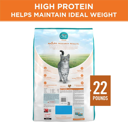 Purina ONE High Protein, Healthy Weight Plus Ideal With Chicken Dry Cat Food Formula - 22 lb. (Pack of 1)