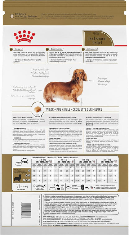 Royal Canin Breed Health Nutrition Dachshund Adult Dry Dog Food, 10 lb Bag