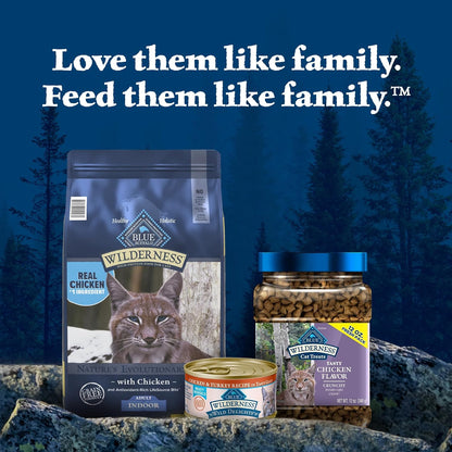 Blue Buffalo Wilderness High Protein, Natural Adult Indoor Dry Cat Food, Chicken 15-lb