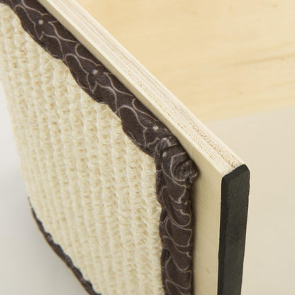 SmartyKat Sisal Angle Ramp Cat Scratcher, Natural Woven Sisal Surface & Stable Wooden Structure with Organic Catnip