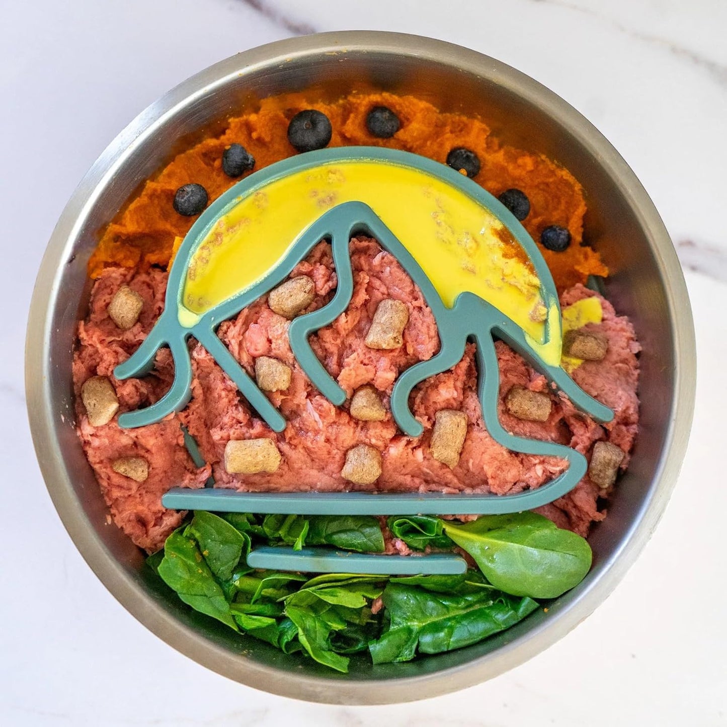 Wilderdog Slow Feeder Bowl – Non-Slip Dish for Fast-Eating Dogs – Promotes Healthy Digestion & Mealtime Enrichment – Adventure-Ready & Top Rack Dishwasher Safe - Fits Bowls with a 7+ Inch Diameter