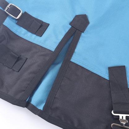 Mini Horse/Pony/Foal/Miniature Size 36"-51" Lightweight Waterproof & Breathable 1200 Denier Turnout Blanket with No Filling Peacockblue 42"