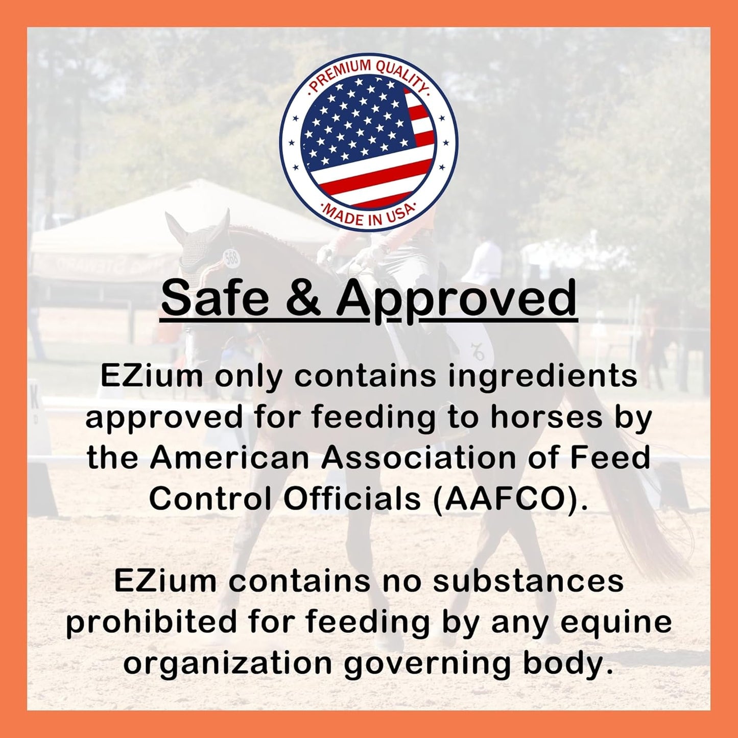 EZium Chelated Magnesium Equine Supplement for Horses – 9.5 lb Resealable Bag (30-Day Supply) – Supports Muscle Function, Focus, Behavior & Calming