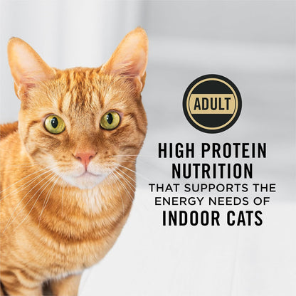 Purina Pro Plan Adult Indoor Chicken and Rice Formula High Protein Cat Food 3.5 Pound (Pack of 1)