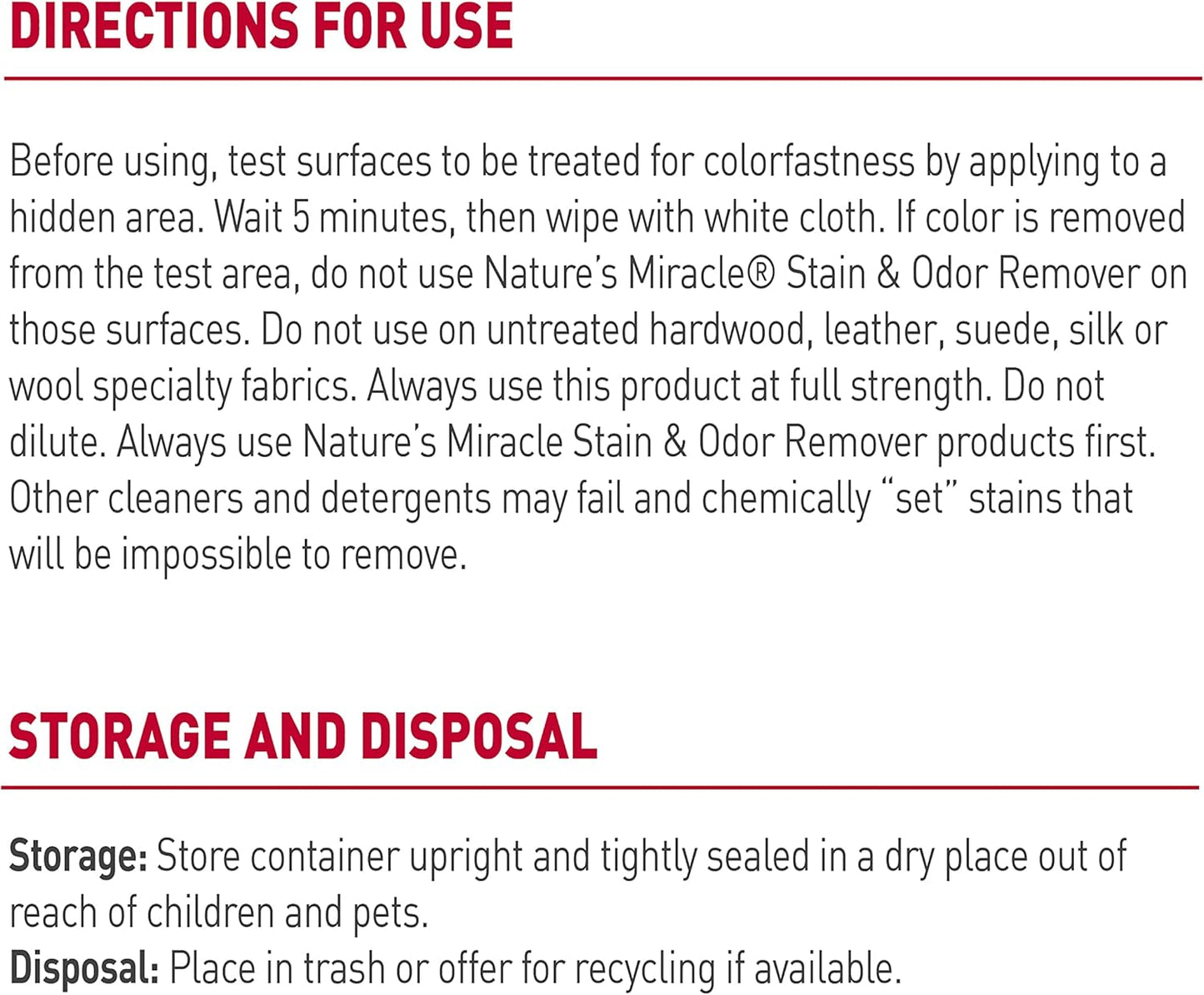 Nature's Miracle Stain and Odor Remover for Dogs, Odor Control Formula, Refill, 1.33 Gal