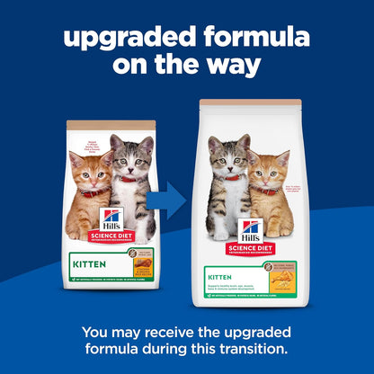 Hill's Science Diet Kitten, Kitten Premium Nutrition, Dry Cat Food, No Corn, Wheat, Soy Chicken & Brown Rice, 3.5 lb Bag