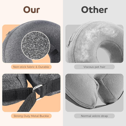 Dog Cone Collar, Inflatable Recovery Cone After Surgery, Adjustable Blow up Dog Donut Collar, Pet Recovery Collar for Dogs and Cats Size XS up to 5”