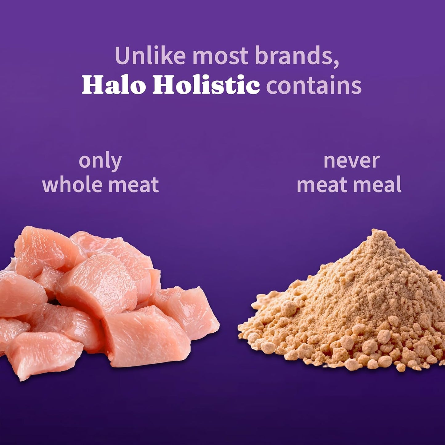 Halo Purely for Pets Holistic Dog Food, Complete Digestive Health Grain Free Cage-Free Chicken and Sweet Potato Recipe, Dry Dog Food Bag, Senior Formula, 10-lb Bag